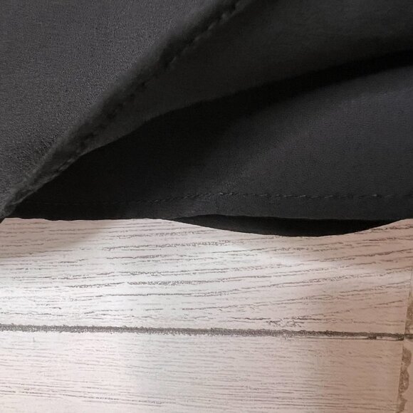 Zara Blouse Womens Size XS Black and White Peter Pan Pleated Collar Sleeveless - Picture 9 of 14